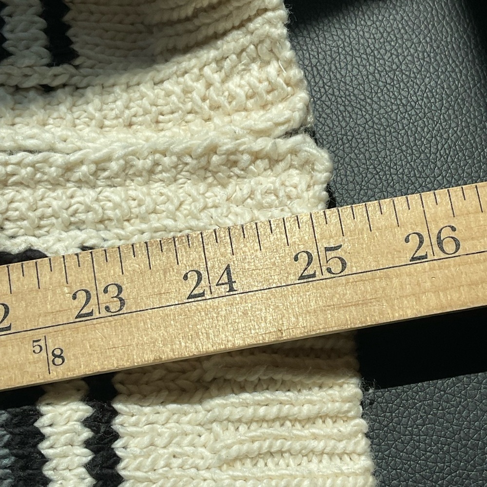 Kismet‎ Cardigan Sweater Cream Grey Hooded Knit Long Zip Aztec Southwest Size XS - Picture 7 of 7